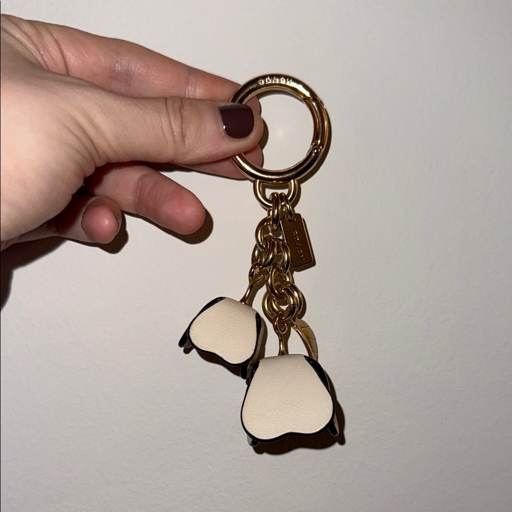COACH Tea Rose Bag Charm